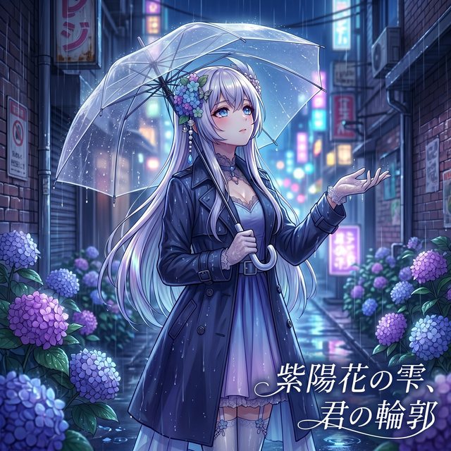 紫陽花の雫、君の輪郭 ジャケット