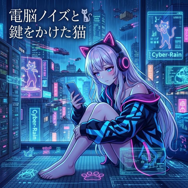 電脳ノイズと鍵をかけた猫 ジャケット