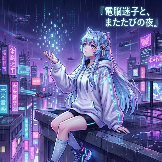 電脳迷子と、またたびの夜 ジャケット