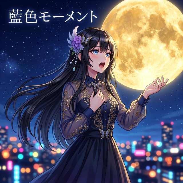 藍色モーメント ジャケット