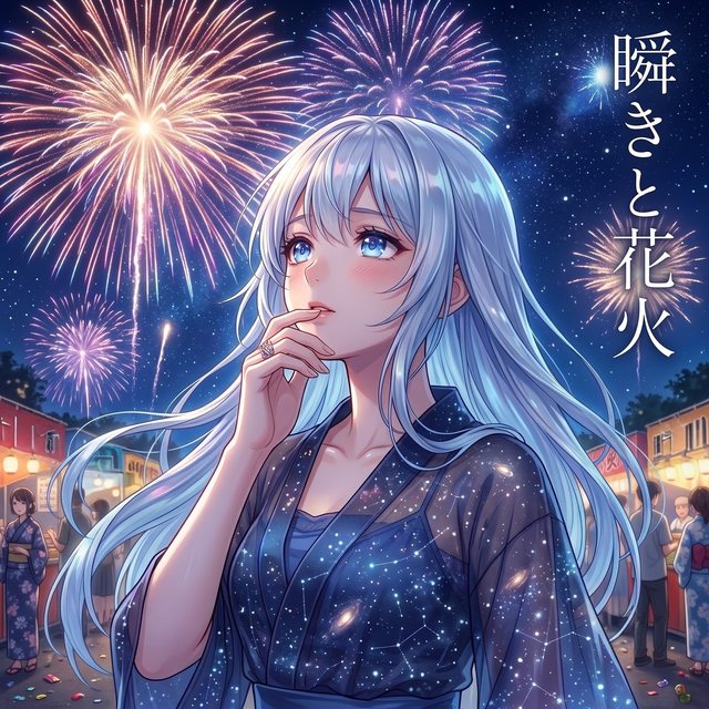 瞬きと花火 ジャケット