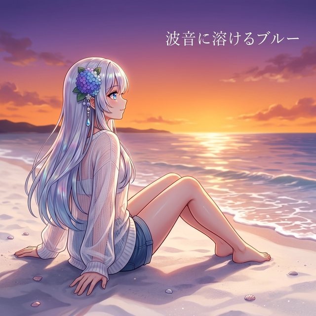 波音に溶けるブルー ジャケット