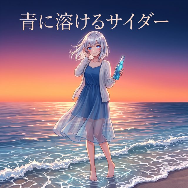 青に溶けるサイダー ジャケット