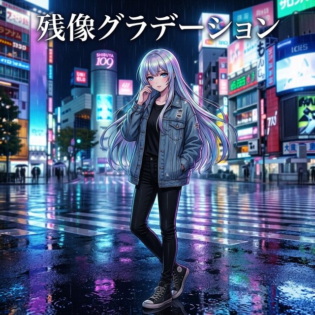 残像グラデーション ジャケット