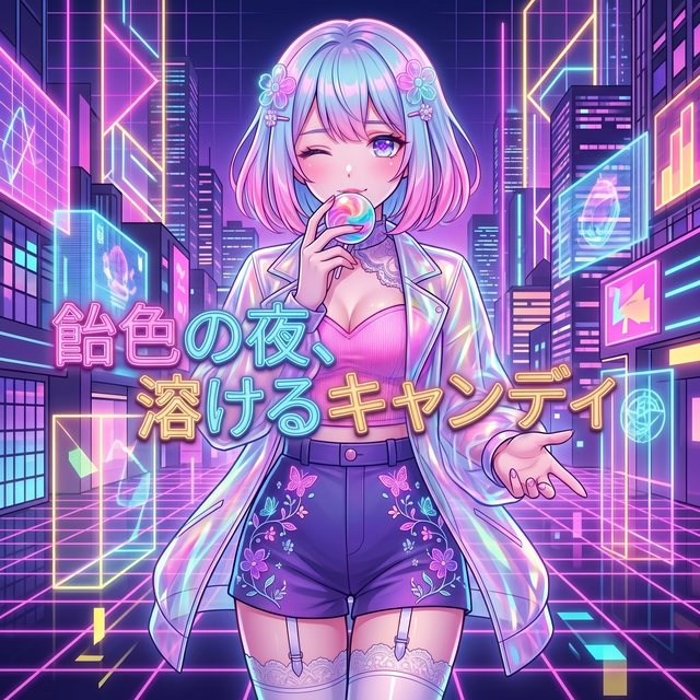 飴色の夜、溶けるキャンディ ジャケット