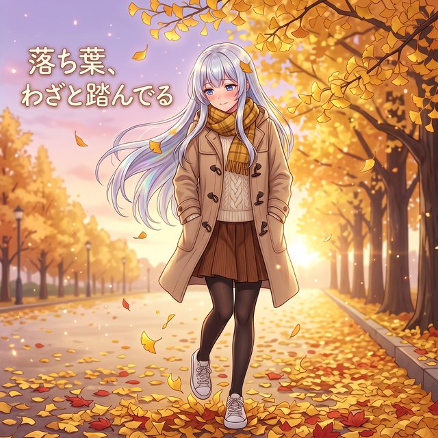 落ち葉、わざと踏んでる ジャケット
